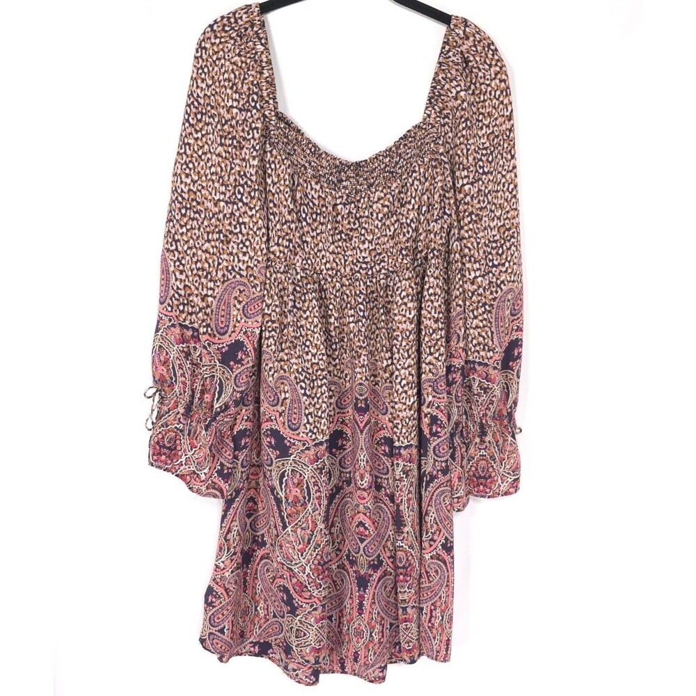 ANTHROPOLOGIE MAEVE Women's Milou Dress MEDIUM Knee Length Multicolor Paisley